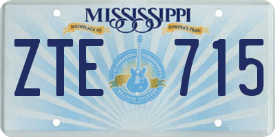 MS license plate ZTE715