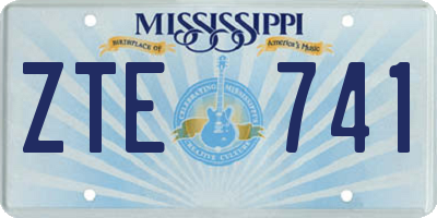 MS license plate ZTE741