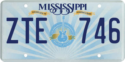 MS license plate ZTE746