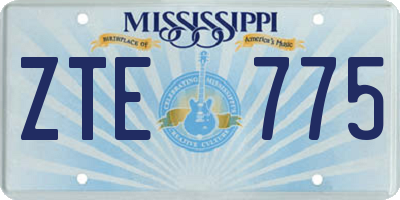 MS license plate ZTE775