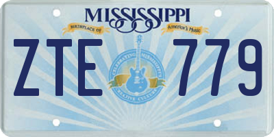 MS license plate ZTE779