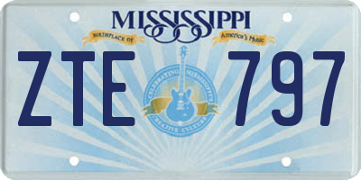 MS license plate ZTE797