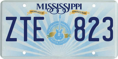 MS license plate ZTE823