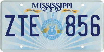 MS license plate ZTE856