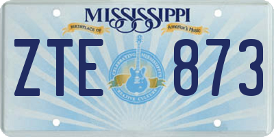 MS license plate ZTE873