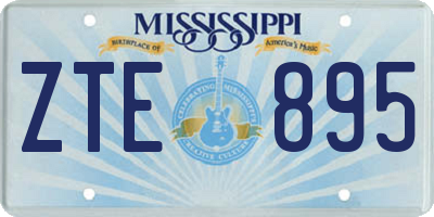 MS license plate ZTE895