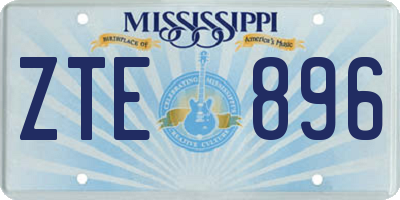 MS license plate ZTE896