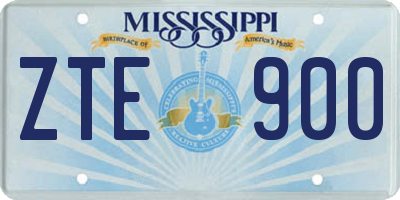 MS license plate ZTE900