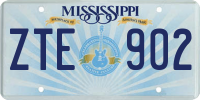MS license plate ZTE902