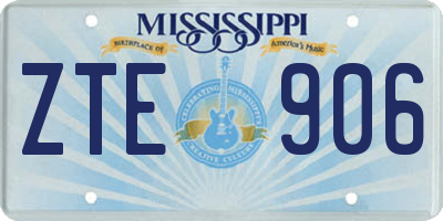 MS license plate ZTE906
