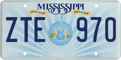 MS license plate ZTE970