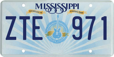 MS license plate ZTE971