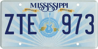 MS license plate ZTE973