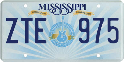 MS license plate ZTE975