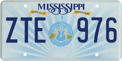 MS license plate ZTE976