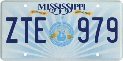MS license plate ZTE979