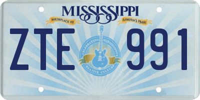 MS license plate ZTE991