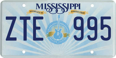 MS license plate ZTE995