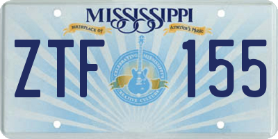 MS license plate ZTF155