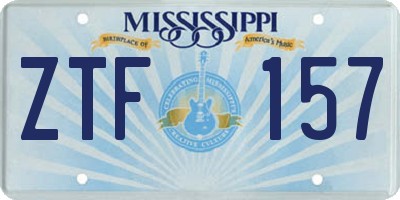 MS license plate ZTF157
