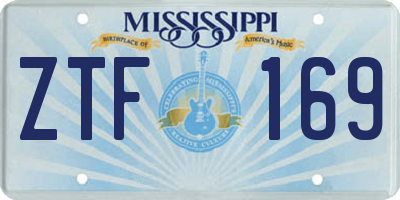 MS license plate ZTF169