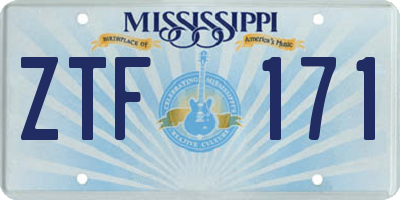 MS license plate ZTF171