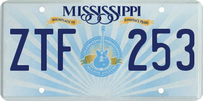 MS license plate ZTF253