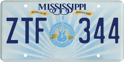 MS license plate ZTF344