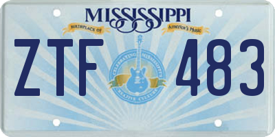 MS license plate ZTF483