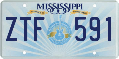 MS license plate ZTF591