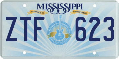 MS license plate ZTF623