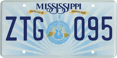 MS license plate ZTG095