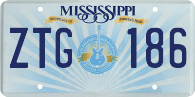 MS license plate ZTG186