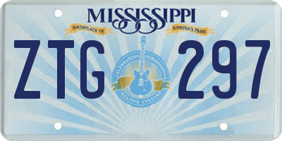 MS license plate ZTG297