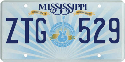 MS license plate ZTG529