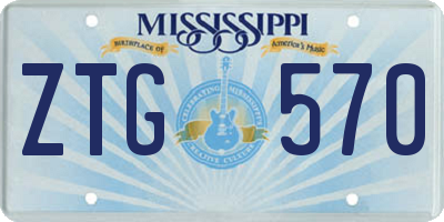 MS license plate ZTG570