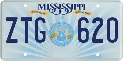 MS license plate ZTG620