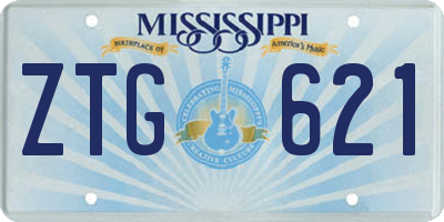 MS license plate ZTG621