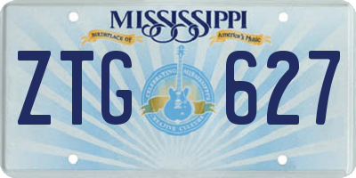 MS license plate ZTG627