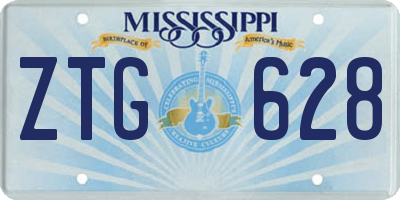 MS license plate ZTG628