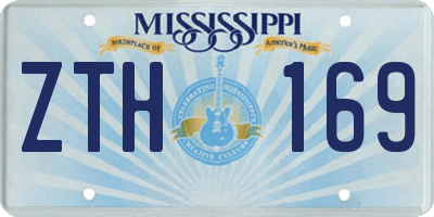 MS license plate ZTH169