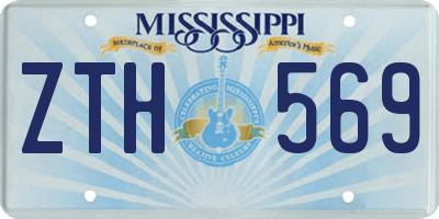 MS license plate ZTH569