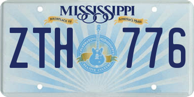 MS license plate ZTH776