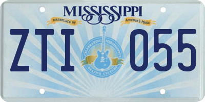 MS license plate ZTI055