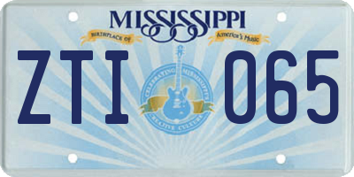 MS license plate ZTI065