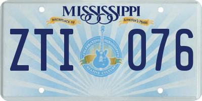 MS license plate ZTI076