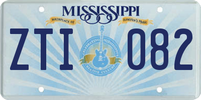 MS license plate ZTI082