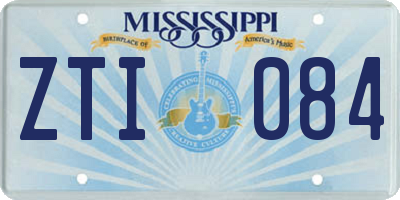MS license plate ZTI084