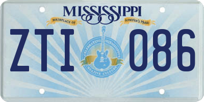 MS license plate ZTI086