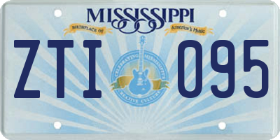 MS license plate ZTI095